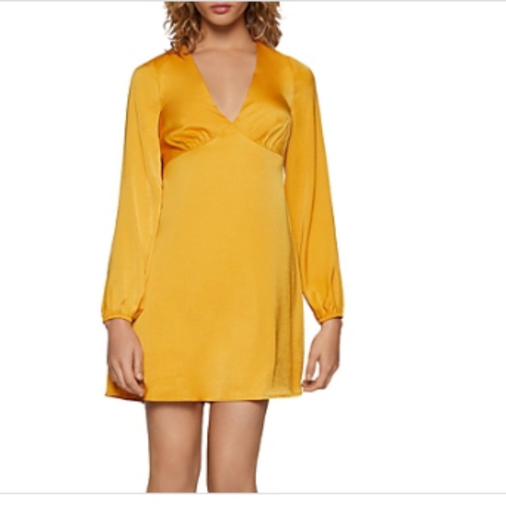 BCBGeneration Yellow Mini Dress - Picture 2 of 2